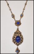 An early 20th Century Austro Hungarian Renaissance Revival ladies necklace having a decorative