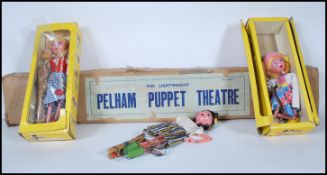 GROUP OF THREE VINTAGE PELHAM PUPPETS WITH PUPPET