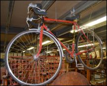 A vintage 20th Century gents ten speed Raleigh Europa touring bicycle / bike, steel frame with