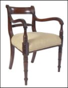 19TH CENTURY REGENCY MAHOGANY BAR BACK OFFICE DESK