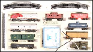 VINTAGE SANTA FE TRAIN SET WITH ROLLING STOCK