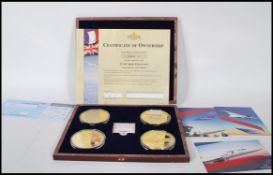 A commemorative coin collection for Concorde Gigan
