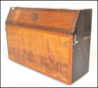 A vintage mid 20th Century apprentice tool box, constructed by the vendor whilst an apprentice