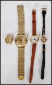 A collection of vintage watches to include a Limit of Switzerland 17 jewels incabloc watch, a