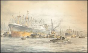 MARINUS JOHANNES DE JONGERE (Dutch, 1912-1978) - A 20th Century pencil on paper drawing of Rotterdam