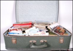 Attic clearance in old suitcase - all kinds of various paperwork, ephemera, postcards, photos etc.