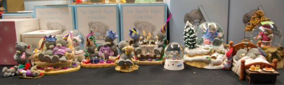 A collection of boxed Me To You ceramic bears to include Autumn Breeze limited edition 636 /