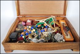 A collection of costume jewellery some vintage, to include necklaces, bracelets one being made by