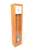 A vintage factory 'pul-syn-thetic' slave clock impulse pendulum wall clock of rectangular form