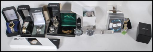 A collection of gentleman's wrist watches to inclu