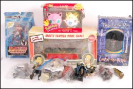 ASSORTMENT OF VARIOUS TOYS AND ACTION FIGURES.