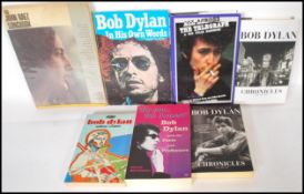 A collection of music interest books by Bob Dylan to include Chronicles Volume One on hardback and