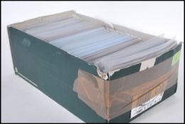 Postcard sleeves / wallets. Shoebox with quantity (approx 500/600) mostly 6