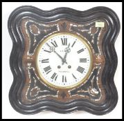 FRENCH 19TH CENTURY BULLS EYE WALL CLOCK - LEON PA