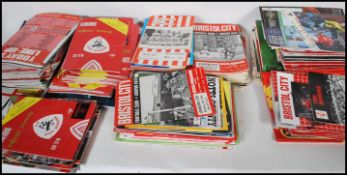 A collection of 20th Century and later Bristol City related items to include various programs from