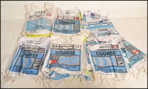 LARGE COLLECTION OF ASSORTED FORMULA 1 RACING BIBS