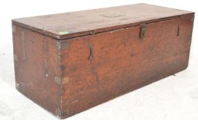 A set of 19th Century Victorian cased Avery hanging brass balance scales to weigh 56lbs, cased