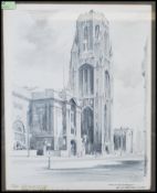 Robert Scott- A 20th Century original pencil drawi