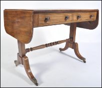 19TH CENTURY REGENCY GEORGE III MAHOGANY SOFA TABL