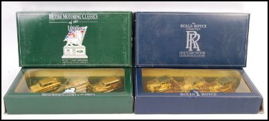 TWO 24CT GOLD PLATED LIMITED EDITION DIECAST MODEL SETS