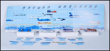 A Kellogg's issue of the land speed record breakers four car set, having a poster depicting a