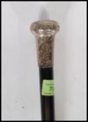 A 19th Century Victorian silver hall marked evening / opera cane, the silver hallmarked knop