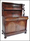 FINE HIGH VICTORIAN MAHOGANY CHIFFONIER SIDEBOARD