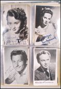 Film Stars collection. Album of vintage Postcards (168) mostly photo with some earlier silks.