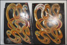 Two 20th century retro vintage circus / fairground