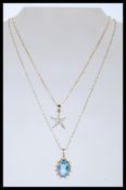 A selection of gold and yellow metal jewellery to