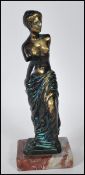 A 20th Century brass sculpture of Venus de Milo st