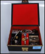 A collection of costume jewellery to include, silver rings, earings, brooches, fob watches,bracelet,