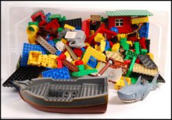 ASSORTED LOOSE LEGO DUPLO VEHICLES, ANIMALS AND FIGURES