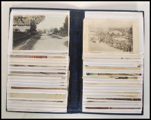 A album of postcards dating from the early 20th Century to include military examples, The Pleasure