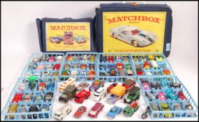 COLLECTION OF VINTAGE DIECAST IN MATCHBOX CARRY CASES