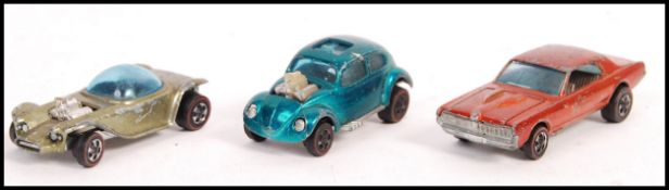 THREE 1960'S HOT WHEELS REDLINES DIECAST CARS