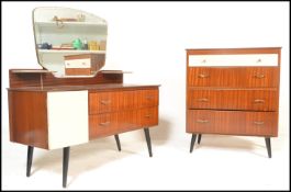 A vintage mid 20th Century teak wood dressing tabl