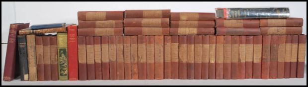 A large collection of 19th Century Victorian Waverley Novels books, over forty volumes, each a new