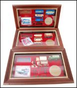 THREE MATCHBOX MODELS OF YESTERYEAR FRAMED MODELS