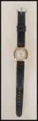 An early 20th Century 9ct gold cased gents wrist w