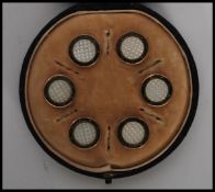 A set of six vintage early 20th Century gents butt