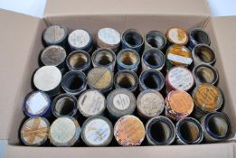 A good collection of approximately 50 + Edison  Phonograph wax cylinder rolls in cases featuring