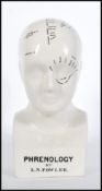 20TH CENTURY L N FOWLER PHRENOLOGY BUST