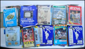A large collection of vintage football programmes all pertaining to Bristol Rovers together with a