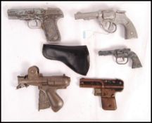 COLLECTION OF TOY CAP GUNS INCLUDING JOLLY ROGER