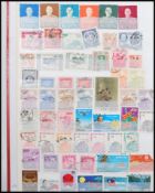 A good world stamp album dating from the 19th Century, 64 sided stockbook Chine to France manly