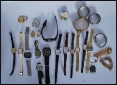 A good collection of wrist watches to include: Timex, Reflex, Jasa, Casio, Ramino, Ingersoll, Limit,