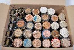 A good collection of approximately 50 + Edison  Phonograph wax cylinder rolls in cases featuring