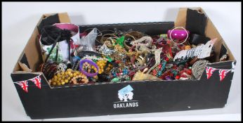A large and extensive collection of vintage and contemporary costume jewellery to include various