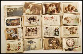 Postcards - a good single-recipient collection of early 20th century postcards. To include;